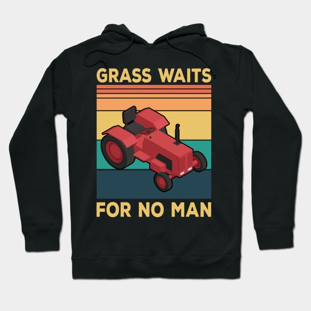 Lawn Mower Garden Gardening Mowing Gift Hoodie by DP Clothing